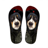 Men's flip flops. beach shoes, beach flip flops, Beagle flip flop.