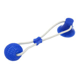 Blue Pull-it and Play, Dog pull toy, rubber pull toy, suction cup pull toy, Dog toys, PetShopLane.com