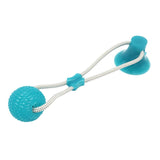 Aqua Blue, Teal Blue, Pull-it and Play, Dog pull toy, rubber pull toy, suction cup pull toy, Dog toys, PetShopLane.com