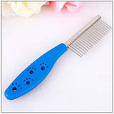 Stainless Steel Pet Comb for Dogs & Cats - 5 Colors Available