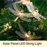 Outdoor Solar Dragonfly String Lights - Available in four styles