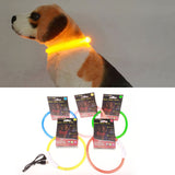 Luminous LED Pet Collars for Night Time Safety - 7 Colors Available!