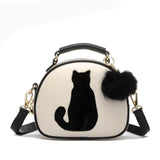 Cat & Furball Shoulder / Crossbody Handbag - Available in 4 colors