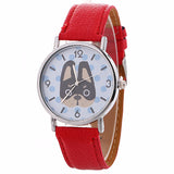 Women's Quartz Dog Watch - 7 Colors Available