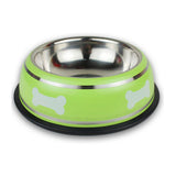 Stainless Steel Green Dog Bowl, Stainless Steel Green Cat Bowl, Stainless Steel Green Pet Bowl, Stainless Steel Green Water Dog Bowl, Stainless Steel Green  Water Cat Bowl, Stainless Steel Green Water food Bowl