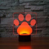 Small LED Color-Mixing Paw Accent Light