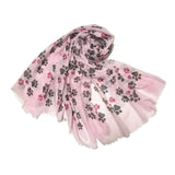 Women's Long Paw Print Scarf  - Available in 6 colors