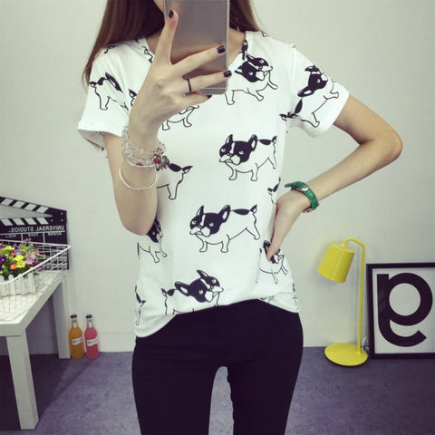 French Bulldog Fashion T-shirt for Women