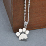 Paw Print Pendant Fashion Necklace - Available in Gold or Silver Tone