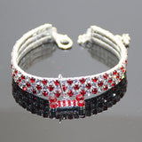 Colorful Bling Rhinestone Dog or Cat Collar - Available in 4 Colors & 3 Sizes