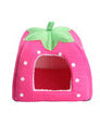 Soft Cozy Strawberry or Leopard Print Pet Nest -Available in 5 sizes & 5 colors