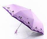 Full Circle of Cats 3-fold Automatic Umbrella - Available in 4 Colors