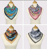 Modern Art Cat & Dog Print Scarf - 7 Colors Available
