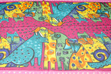 Modern Art Cat & Dog Print Scarf - 7 Colors Available