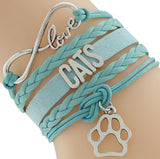 Women's cat bangle teal fashion bracelet, Women's teal Love your Cat fashion bracelet, Women's Cat bracelet