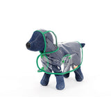 Clear Hooded Waterproof Dog Raincoat - XSmall to XLarge