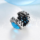 Colorful Jewel Sterling Silver Bead Clip