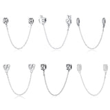 Sterling Silver Safety Chains - 24 Designs Available