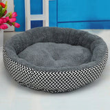 Gray Dog bed, Gray Cat bed, Gray plush round shaped cat or dog bed