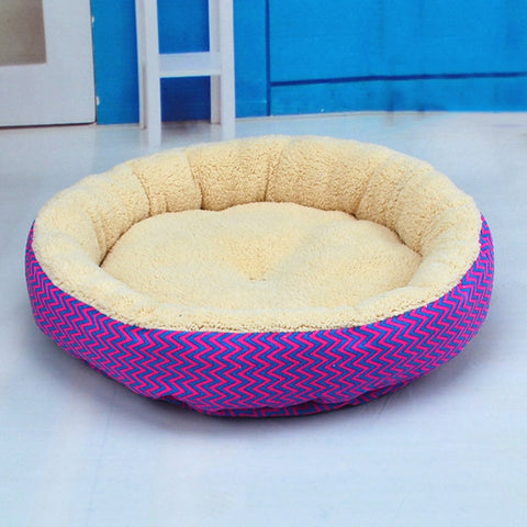 Khaki Dog bed, Khaki Cat bed, Khaki plush round shaped cat or dog bed