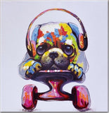 SAVE BIG on your Favorite Acrylic Hand Painted PUG Paintings - 7 Designs & 8 Sizes (small to large)