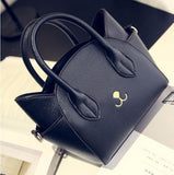 Cat Ear and nose Purse with Handle and Shoulder Strap