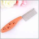 Stainless Steel Pet Comb for Dogs & Cats - 5 Colors Available