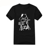 Men's cat t-shirt, men's drummer t-shirt men's black cat t-shirt