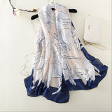 Large Cat Pattern Silk Scarf - Available in Navy or Black SOLD OUT