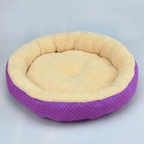 Khaki Dog bed, Khaki Cat bed, Khaki plush round shaped cat or dog bed