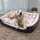 Corduroy & Fleece Padded Dog Bed - Available in 3 colors & 6 sizes