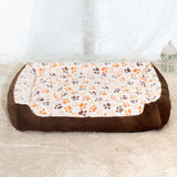 Corduroy & Fleece Padded Dog Bed - Available in 3 colors & 6 sizes